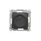 Simon 54 WMDW-00111x-049 Socket outlet with grounding and shutters (module) 16A, 250V~, screw terminals; black