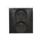 Simon 54 WMDW-00210Y-049 Double socket with grounding, phase inversion, 16A, 250V~, screw terminals. Complete - not for frames; black