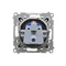 Simon 54 WMDW-01111x-049 Zócalo de datos con llave de autorización (módulo) 16A, 250V~, terminales de tornillo; negro