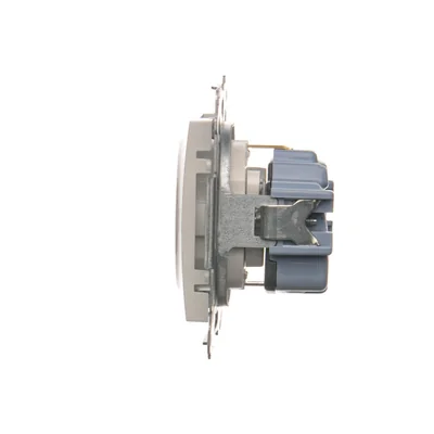 Simon 54 WMDW-03111x-011AB Enchufe Schuko con obturadores (módulo) 16A, 250V~, terminales de tornillo; blanco antibacteriano