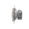 Simon 54 WMDW-03111x-011AB Schuko socket with shutters (module) 16A, 250V~, screw terminals; antibacterial white