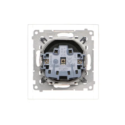 Simon 54 WMDW-50111x-049 Enchufe para versión IP44 CON SELLO (módulo) 16A, 250V~, terminales de tornillo; negro *Sello para bastidores S54 PREMIUM