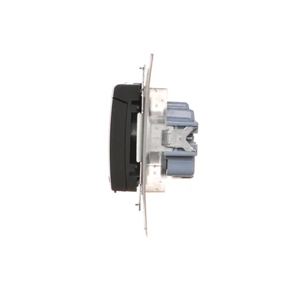Simon 54 WMDW-50111x-049 Enchufe para versión IP44 CON SELLO (módulo) 16A, 250V~, terminales de tornillo; negro *Sello para bastidores S54 PREMIUM