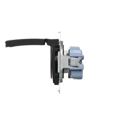 Simon 54 WMDW-50121x-049 Enchufe para versión IP44 sin junta (módulo) 16A, 250V~, terminales de tornillo, negro *Se requiere junta de bastidor