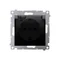 Simon 54 WMDW-52111x-049 Schuko socket for IP44 version with shutters with frame seal (module) 16A, 250V~, screw terminals, transparent flap; black