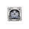 Simon 54 WMDW-53111x-049 Enchufe para versión IP44 CON SELLO (módulo) 16A, 250V~, terminales de tornillo, tapa transparente; negro *Sello para marcos S54 PREMIUM