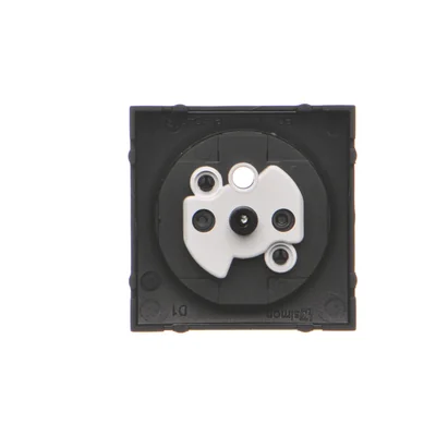 Simon 54 WMDW-P0111x-049 Single Socket Cover with Shutters; Black