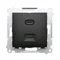 Simon 54 WMDZ-EC2CAQ-049 USB C+A charger (module), 30W, 230V; black