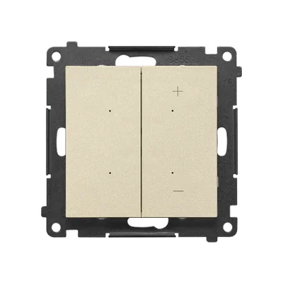 Simon 55 GO WMDS-TESW1W-144 Dimmer per strisce LED 12-24V, 1 canale, controllabile tramite smartphone [Wi-Fi] - DIMMER W (modulo); Champagne opaco
