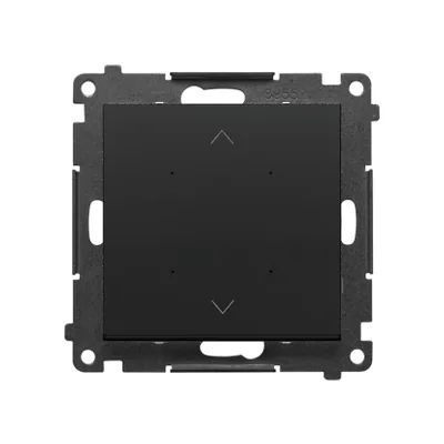 Simon 55 GO WMDS-TEZ1W-149 Controller für Rollos, Jalousien, Markisen und Vorhänge, steuerbar per Smartphone [Wi-Fi] - SHUTTER; 2x5 A, 230 V (Modul); Mattschwarz