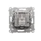 Simon 55 WMDA-010361-111 R-TV antenna terminal socket, separated (module). 1x Input: 5÷862 MHz; Matte white