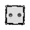 Simon 55 WMDA-021003-114 R-TV antenna termination socket 10 dB for pass-through sockets (module). 1x Input: 5÷862 MHz; Light gray matte