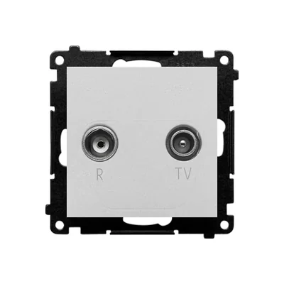 Simon 55 WMDA-021003-143 R-TV antenna termination socket 10 dB for pass-through sockets (module). 1x Input: 5÷862 MHz; Matte aluminum