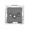 Simon 55 WMDA-021005-116 R-TV-SAT antenna terminal/terminating socket (module). 1x Input: 5 MHz÷2.4 GHz; Matte graphite