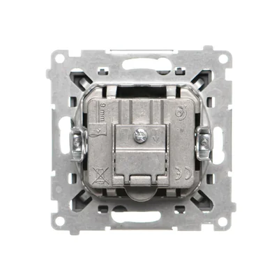 Simon 55 WMDA-021005-116 R-TV-SAT antenna terminal/terminating socket (module). 1x Input: 5 MHz÷2.4 GHz; Matte graphite