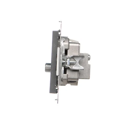 Simon 55 WMDA-021005-116 R-TV-SAT Antennenanschluss/Abschlussbuchse (Modul). 1x Eingang: 5 MHz bis 2,4 GHz; Mattes Graphit