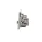 Simon 55 WMDA-021005-143 R-TV-SAT antenna terminal/terminating socket (module). 1x Input: 5 MHz÷2.4 GHz; Matte aluminum