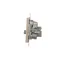 Simon 55 WMDA-021005-144 R-TV-SAT Antennenanschluss/Abschlussbuchse (Modul). 1x Eingang: 5 MHz bis 2,4 GHz; Oberfläche: Matt-Champagner
