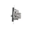 Simon 55 WMDA-021005-149 R-TV-SAT antenna terminal/terminating socket (module). 1x Input: 5 MHz÷2.4 GHz; Matte black