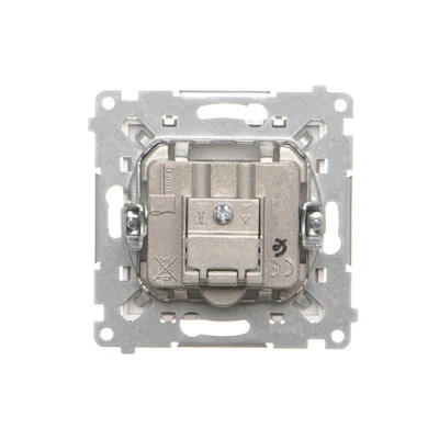 Simon 55 WMDA-021006-111 R-TV-SAT antenna socket, pass-through, 7 dB (module). 1x Input: 5 MHz÷2.4 GHz; Matte white