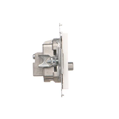 Simon 55 WMDA-021006-111 R-TV-SAT antenna socket, pass-through, 7 dB (module). 1x Input: 5 MHz÷2.4 GHz; Matte white