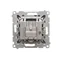Simon 55 WMDA-021006-116 R-TV-SAT antenna socket, pass-through, 7 dB (module). 1x Input: 5 MHz÷2.4 GHz; Matte graphite