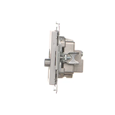 Simon 55 WMDA-021006-143 R-TV-SAT antenna socket, pass-through, 7 dB (module). 1x Input: 5 MHz÷2.4 GHz; Matte aluminum