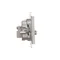 Simon 55 WMDA-021006-143 R-TV-SAT antenna socket, pass-through, 7 dB (module). 1x Input: 5 MHz÷2.4 GHz; Matte aluminum