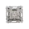 Simon 55 WMDA-021007-149 Double SAT-SAT-RTV satellite antenna socket (module). 2x Input: 5 MHz÷2.4 GHz; Matte black