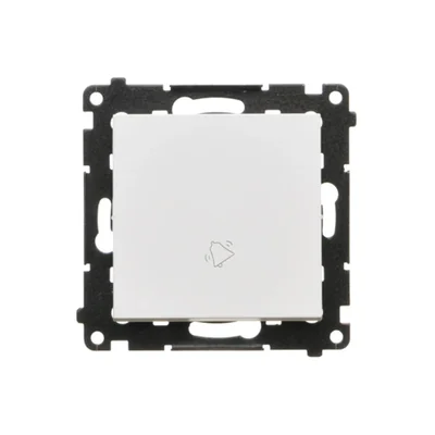 Simon 55 WMDA-08xxxx-111 Bouton de sonnerie (module) 10 AX, 250 V~, connecteurs rapides ; blanc mat