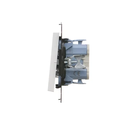 Simon 55 WMDA-08xxxx-111 Bouton de sonnerie (module) 10 AX, 250 V~, connecteurs rapides ; blanc mat