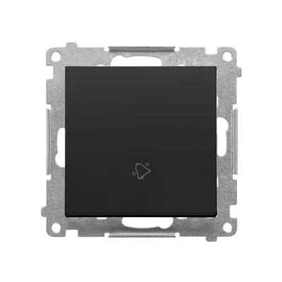 Simon 55 WMDA-08xxxx-149 Botón de timbre (módulo) 10 AX, 250 V~, conectores rápidos; Negro mate