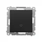 Simon 55 WMDA-09xxxx-149 Bell button with LED backlight (module) 10 AX, 250 V~, quick connectors; Matte black