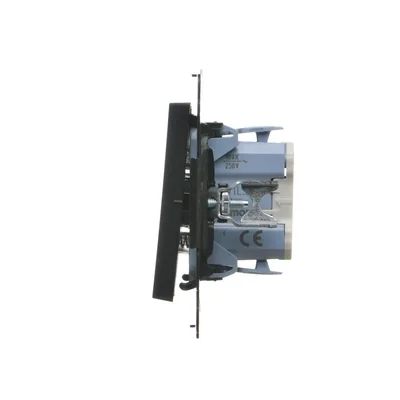 Simon 55 WMDA-09xxxx-149 Bell button with LED backlight (module) 10 AX, 250 V~, quick connectors; Matte black