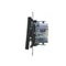 Simon 55 WMDA-09xxxx-149 Klingelknopf mit LED-Hintergrundbeleuchtung (Modul) 10 AX, 250 V~, Schnellanschlüsse; Mattschwarz