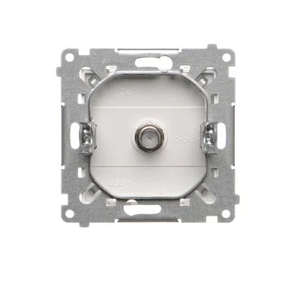 Simon 55 WMDA-10xxxx-111 Conector de antena individual tipo F (módulo). Para instalaciones individuales; Blanco mate