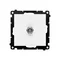 Simon 55 WMDA-10xxxx-111 Single F-type antenna socket (module). For individual installations; Matte white