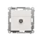 Simon 55 WMDA-10xxxx-111 Single F-type antenna socket (module). For individual installations; Matte white