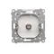 Simon 55 WMDA-10xxxx-111 Single F-type antenna socket (module). For individual installations; Matte white