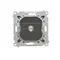 Simon 55 WMDA-10xxxx-149 Single "F" type antenna socket (module). For individual installations; Matte black