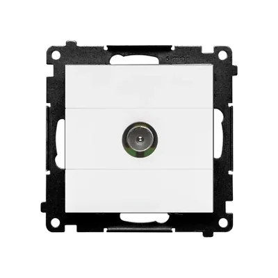Simon 55 WMDA-11000x-111 Single TV antenna socket (module). For individual installations; Matte white