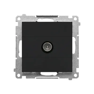 Simon 55 WMDA-11000x-149 Presa singola per antenna TV (modulo). Per installazioni individuali; Nero opaco