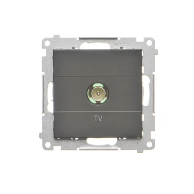Simon 55 WMDA-11000x-149 Presa singola per antenna TV (modulo). Per installazioni individuali; Nero opaco