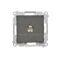 Simon 55 WMDA-11000x-149 Single TV Antenna Socket (Module). For individual installations; Matte Black