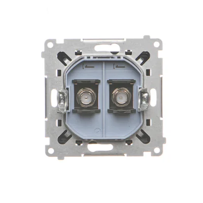 Simon 55 WMDA-11xxxx-149 Presa doppia per antenna tipo F (modulo). Per installazioni individuali; Nero opaco