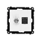 Simon 55 WMDA-12xxxx-111 Antenna socket type "F" + RJ45 cat.6 (module); Matte white