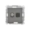Simon 55 WMDA-12xxxx-116 Antenna socket type "F" + RJ45 cat.6 (module); Matte graphite