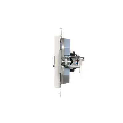 Simon 55 WMDA-P91xx5-111 Presa singola per computer RJ45 categoria 6, con otturatore antipolvere (modulo); Bianco opaco