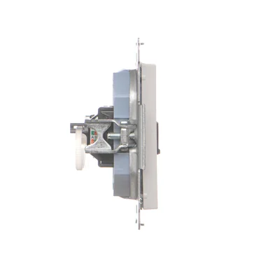 Simon 55 WMDA-P91xx5-114 Single computer socket RJ45 category 6, with anti-dust shutter (module); Matte light gray