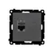 Simon 55 WMDA-P91xx5-116 Einzelne Computerbuchse RJ45 Kategorie 6 mit Staubschutzklappe (Modul); Mattgraphit